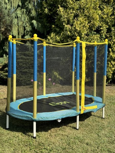 Батут манеж 170x107 см овальний з сіткою WCG Oval W-1019 фото
