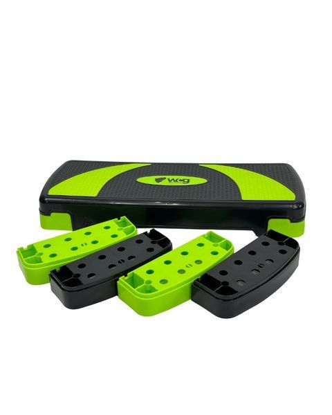 Степ-платформа WCG EasyStep 3-ступенева Зелена W-044G фото