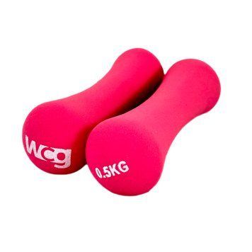 Неопреновые фитнес гантели WCG по 0,5 кг (2х0,5) W-120-0,5x2 фото