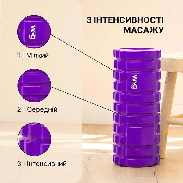 Массажный валик WCG K1 Роллер Фиолетовый цвет K1.1b фото