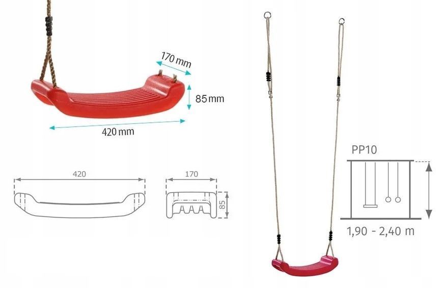 Детские Качели WCG BLOW желтый W-101g фото