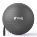 Мяч для фитнеса WCG Balance Pro 75 см Anti-Burst до 500 кг с насосом, фитбол для йоги, пилатеса, графитовый  W-FB-BP75-GPH фото 1