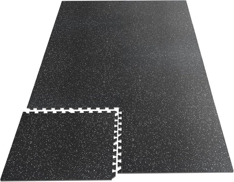 Мат-пазлы DualMat 60&times;60&times;2 см (чёрный/белые вкрапления) &mdash; комплект 4 шт W-RUB60-20-PURPLE-4 фото