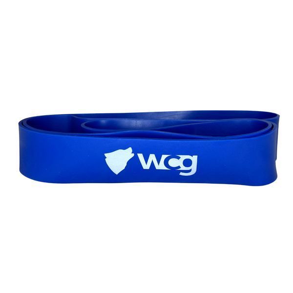 Резинка-эспандер 30-90 кг для тренировок и фитнеса WCG Level 5 (64 мм) W-4030BL фото